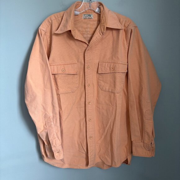 LL Bean Men's Chamois Button Down Heavy Weight Flannel Shirt - Picture 1 of 5